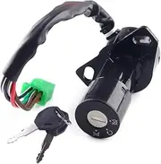 MPVPDLDZPN Motorcycle Security 6 Wires Ignition Switch Lock with 2 Keys Set Fit for Suzuki GS125 Accessories