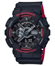 Casio G-Shock Dual Tone Black/Red Mens XL Watch GA110HR-1A