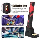 Wireless Cordless Electric Rechargeable Soldering Iron Kit w/ Bright LED Light
