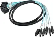 External Hard Drive Cord, Ssd Data Splitter, 39.337in High Speed Transfer, Authentic Design Hard Drive Splitters, Flexible Stable Cable for Game Video Editing
