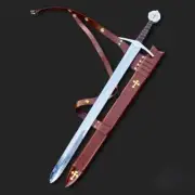 The Accolade Sword of the Knights Templar Handmade Medieval Sword With Scabbard!