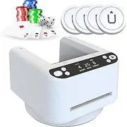 360° Rotating Card Dealer, Automatic Card Dealer, with 4 Wireless Dealer Buttons, Rechargeable Card Dealing Machine, Up to 8 Players
