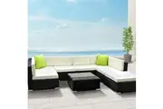 Gardeon 8-Piece Outdoor Sofa Set Wicker Couch Lounge Setting 7 Seater