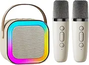 Byeaon Karaoke Machine, Multifunctional Karaoke System, Multifunctional Wireless Karaoke and Microphone for Home Camping, Portable
