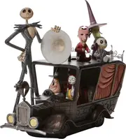 The Nightmare Before Christmas Character on Mayor Car Statue, 6.5 Inch, Multicolor