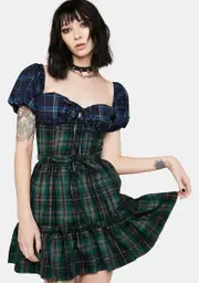 [LOVE TOO TRUE] Plaid Gwen Dress
