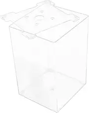 SUPVOX Betta Tank Transparent Aquarium for Goldfish Plants Fish Accessory for Home Decor Office Wedding Garden Chic