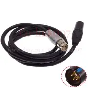 ALEXA Classic XT SXT LF Camera Power Cable, XLR 4pin Male to ARRI 2pin Female 1M