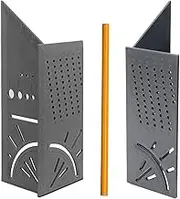 Woodworking Square Size Measure Ruler - 3D Mitre Angle Measuring Tool, Multifunctional 45/90 Degree Angle T Ruler Gauge, for Three Dimensional Items Measuring Timber, Pipes (Grey)