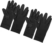 [JOINPAYA] 2 Pair Copper Fiber Compression Gloves Non Slip Elastic Workout Gloves for Men for Winter Outdoor Sports Cycling and Fitness Activities