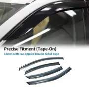 Window Deflectors for Kia Forte Sedan 2019-2024 Side Window Vent Visors Black