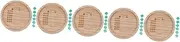Vaguelly 5 Sets Wooden Dice Tray for Family Games Dice Tower Tray Boys and Girls Board Games Safe Material Stylish