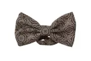Dolce & Gabbana Elegant Silk Black & White Bow Tie - RRP 324 USD