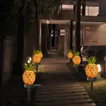 太陽能燈戶外防水LED暖白菠蘿仙人掌水果植物造型照明裝飾花園庭院