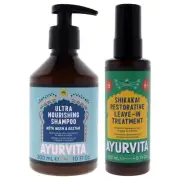 Neem and Reetha Ultra Nourishing Shampoo with Shikakai Restorative Leave In T...