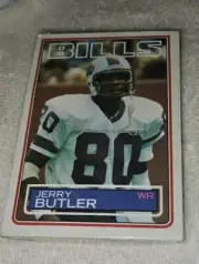 1983 Topps Football Unopened Pack top card #221 JERRY BUTLER BUFFALO BILLS mint