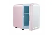 Maxkon 4L Mini Fridge with Dimmable Led Lighted Mirror Home Car 12V Portable Cooler Warmer Skincare Beauty Refrigerator for Food Drinks Bar
