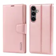 ZUSLAB Case for Samsung Galaxy S25+ Hanman Leather Wallet Card Holder Cover For Samsung (2025) - Rose Gold