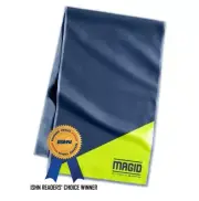 Magid Cool Powered by Mission D0S01150 Navy Blue/Hi-Vis Lime Yellow Cooling...