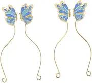 SAFIGLE 2Pairs Elegant Eyelash Display Stands Durable Displaying Tools for False Eyelashes Lightweight Holder for Eyelash Extensions Salons Makeup Studios
