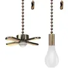 Ceiling Fan Pull Chains 13.6 Inches Fan Pulls 2 Pcs Ceiling Fan Pull Cord Fan Pu