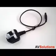 Mains Power Cable Lead for Bang & Olufsen B&O Black H-Quality - 0.5 M