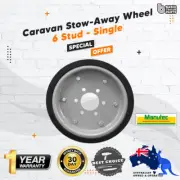 Single UHD Caravan Stow-Away Wheel 6 Stud Carastow Storage Wheel Trailer