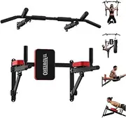 ONETWOFIT Multifunctional Pull-Up Bar for Wall Mounting, Professional Pull-Up Bar, Chin-Up Station, Strength Training Device, Dip Station, Suitable for up to 150 kg
