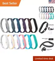 Durable & Stylish 12-Pack Replacement Wristbands for Fitbit Flex 2 – Small Size