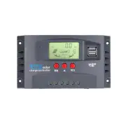10-100A Solar Charge Controller 12V/24V Automatic Identification Recharger LCD Display Solar Regulator Dual-USB Solar Re