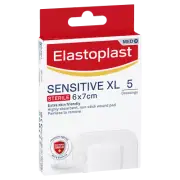 Elastoplast Sensitive XL 5 Pack Wound Pad Extra Skin-Friendly & Breathable