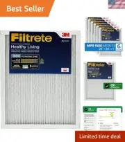 6-Pack 24x30x1 MERV 13 Pleated Filters - Capture Allergens & Viruses Effectively