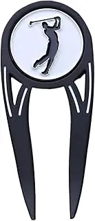 Golf Divot Tools | Metal Repair Tool Divot Magnetic Ball Marker | Turf Fork Putting Alignment Green Divot Tool for Golfer
