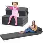 2024 New Comfy Fold Out Toddler Couch 6-in-1 Kids Folding Sofa Bed Convertible K