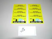 (2) MARS MEI BILL VALIDATOR (4) VFM SERIES DECAL STICKERS $1, $2, $5, $10 & $20