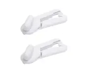 2x Eterna Plastic Super Can Opener w/ Stainless Steel Cutter Manual/Handheld WHT