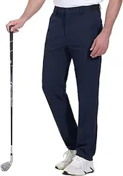 [Rdruko] Men's Stretch Golf Pants Quick Dry Lightweight Casual Dress Pants with Pockets