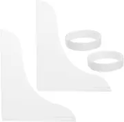 Cabilock Set of 2 Acrylic Shower Splash Guards Bathtub Edge Protection Blocking Quick Install