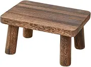 COOPHYA Foot Stool for Kitchen Wooden Step Stool Multi-Purpose Sturdy Easy to Use