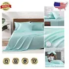 Elegant Satin King Size Sheets Set, 6 Pcs - Soft, Silky Comfort for All Seasons