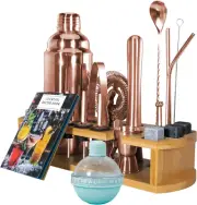 TOP G Cocktail Shaker Set 23+1Pcs Cocktail Making Set 750Ml Stainless Steel Bart