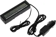 Luxshiny 1Pc LED Car Clock with Temperature Voltage Display Luminous Multi Function Vehicle Clock Automotive Grade for Dashboard Use Day Night Visibility