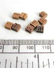 Wedge Set Rigging - Triple - Wood 5 MM - Pack Of 9
