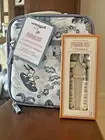 SNOOPY Pottery barn school LUNCH BOX Bag Peanuts +Utensil SET Disney Beach pre-k