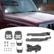 For Jeep Commander XK 2006-07 08 09 10 - 40W LED Pod Ditch Mount Wire Combo Kit (for: Jeep)