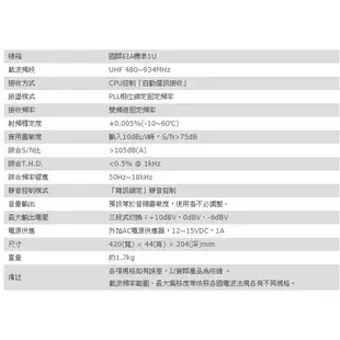 亞洲樂器 MIPRO MR-823 雙頻道自動選訊接收機 + 無線麥克風 附2支手持式麥克風