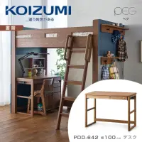 在飛比找momo購物網優惠-【KOIZUMI】PEG雙抽書桌PDD-642•幅100cm