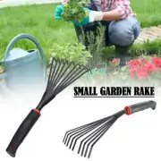Gardening Hand Rake Leaf Rake Rakes Small Garden Rake Rakes NEW AU F7X9