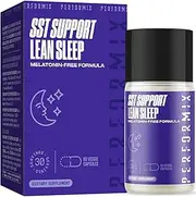 SST Lean Sleep - 60 Powdered Capsules - Supplement for Increased Metabolism Support for a Natural Deep Sleep and Calming Support - Magnesium Calcium, GABA, L-Theanine and Zinc