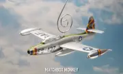 F-84G Thunderstreak US Airforce Fighter Plane Korean War Jet Christmas Ornament